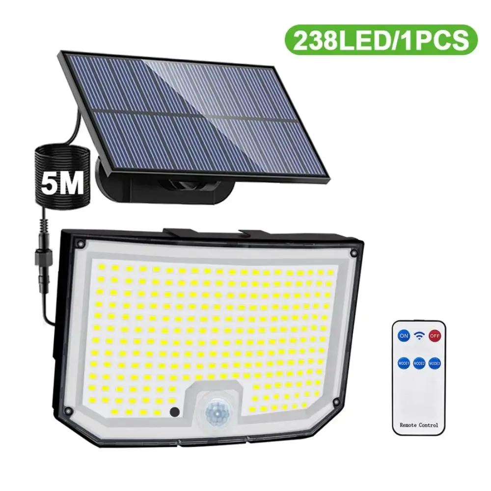 Solar Flood Lights With Motion Sensors Security and Outdoor Waterproof