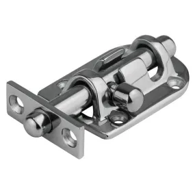 Stainless Steel Barrel Bolt Anti-Rattle w/ 90° Striker Plate