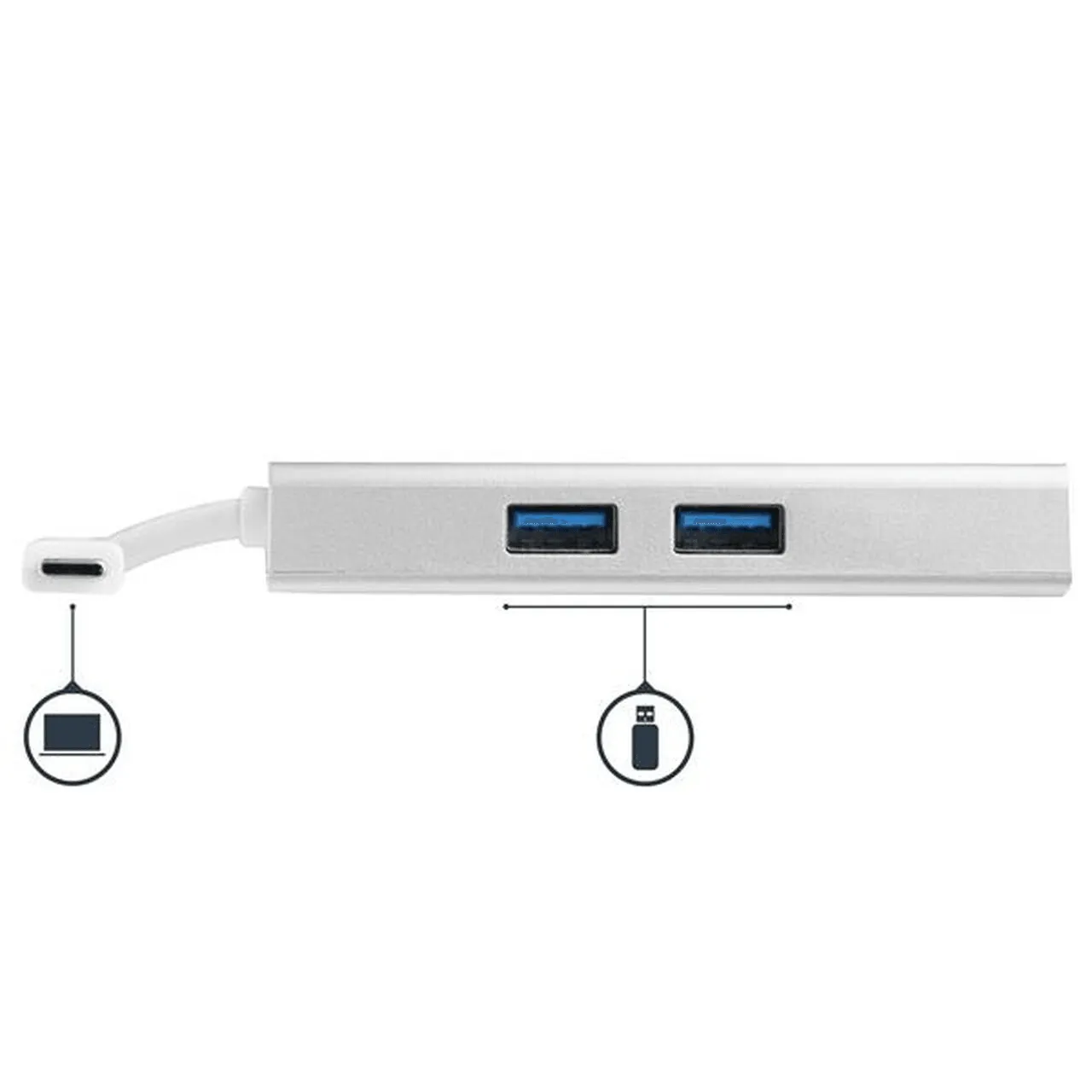 Startech USB-C Multiport Docking Station Adapter Mini Portable HDMI Ethernet USB