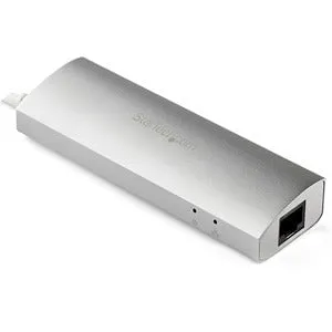 StarTech.com 3-Port Portable USB 3.0 Hub plus Gigabit Ethernet - USB - External - 3 USB Port(s) - 1 Network (RJ-45) Port(s) - 3 USB 3.0 Port(s) - PC, Mac, ChromeOS