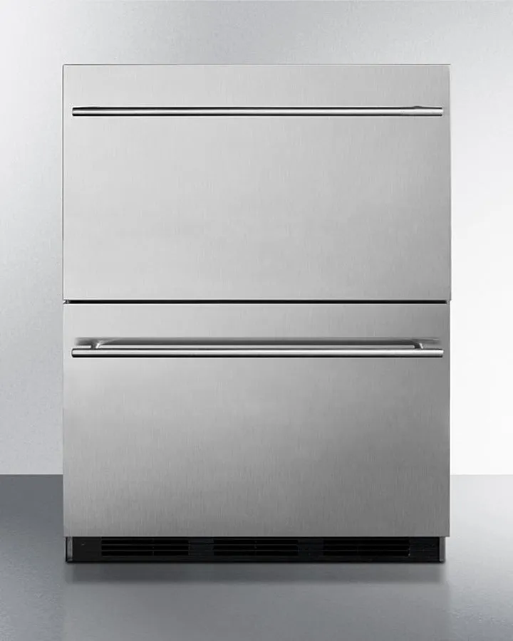 Summit 24" Wide 2-Drawer All-Refrigerator - SP6DBS2D7