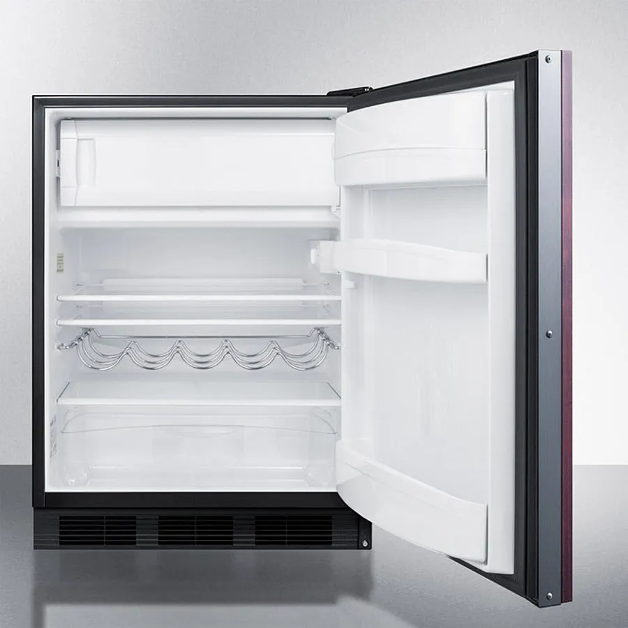 Summit 24" Wide Built-In Refrigerator-Freezer (Panel Not Included) - CT663BKBIIF