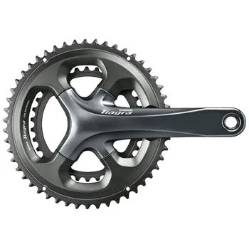 Tiagra FC-4700 Bicycle Crankset - 175mm, 10-Speed, 50/34t, 110 Asymmetric BCD, Hollowtech II Spindle Interface, Gray