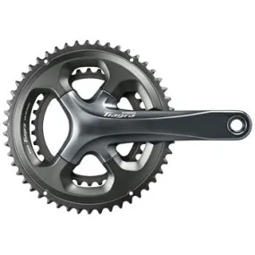 Tiagra FC-4700 Bicycle Crankset - 175mm, 10-Speed, 50/34t, 110 Asymmetric BCD, Hollowtech II Spindle Interface, Gray