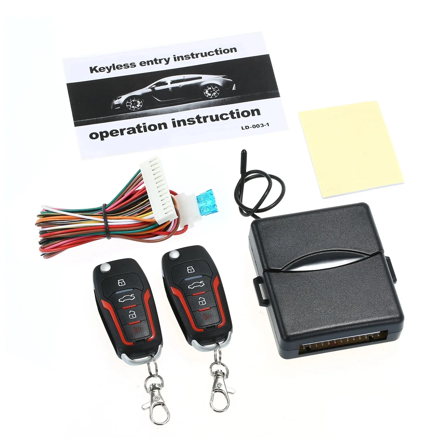 Universal Car Auto Burglar Alarm Protection Security System Remote Control Door Lock Vehicle Keyless Entry System