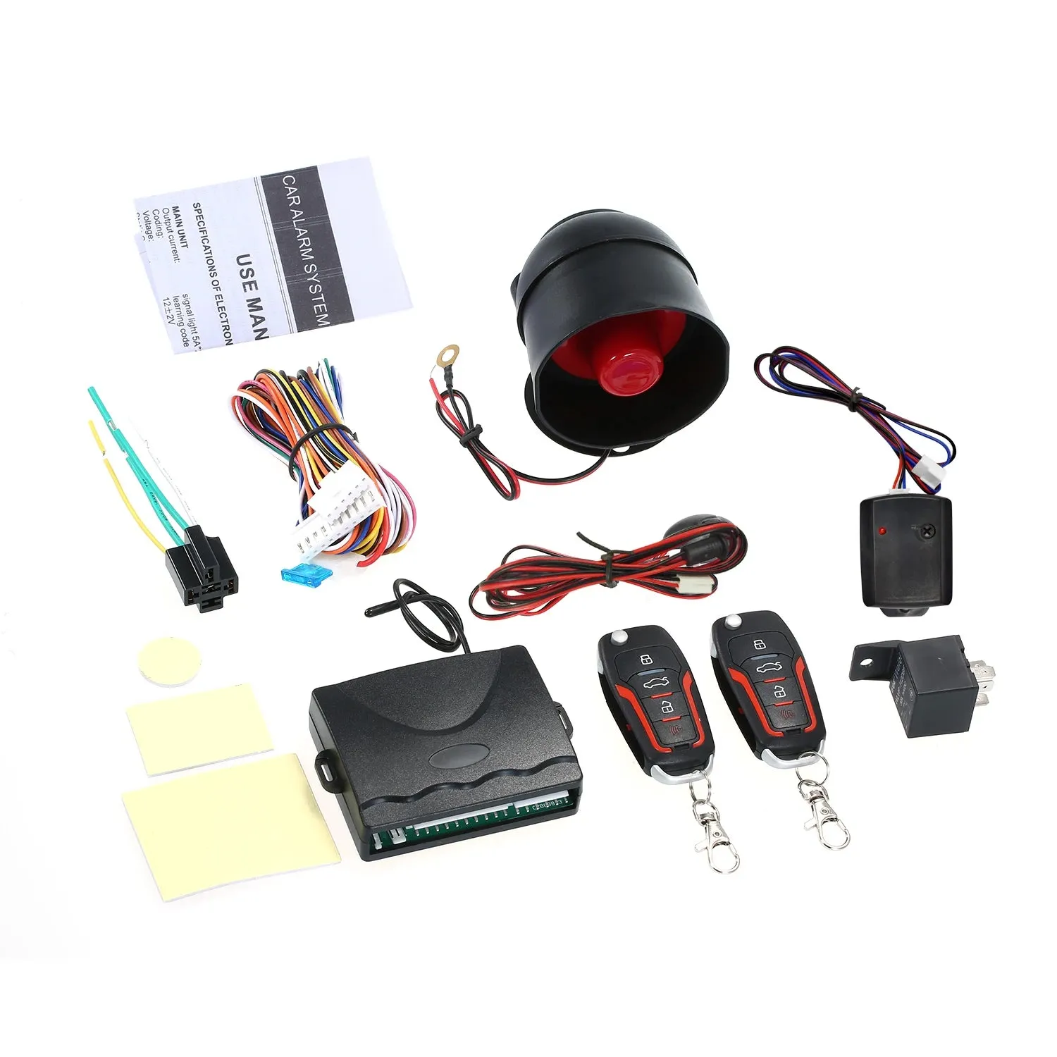 Universal Car Auto Burglar Alarm Protection Security System Remote Control Door Lock Vehicle Keyless Entry System