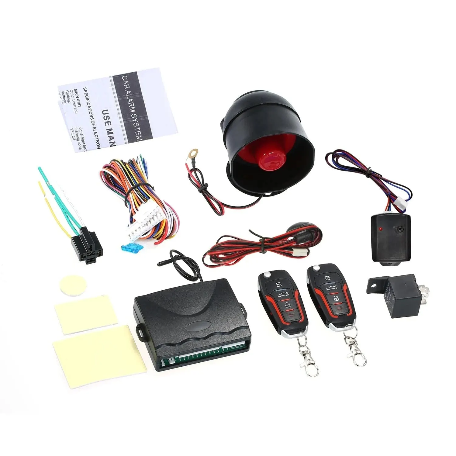 Universal Car Auto Burglar Alarm Protection Security System Remote Control Door Lock Vehicle Keyless Entry System