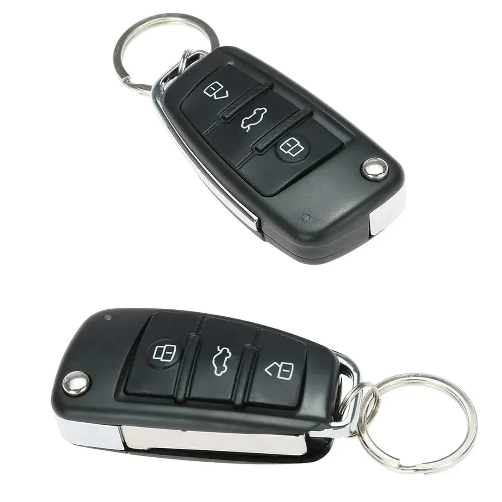 Universal Car Door Lock Keyless Entry with Trunk Release Button Remote Central Locking Kit for Audi Style