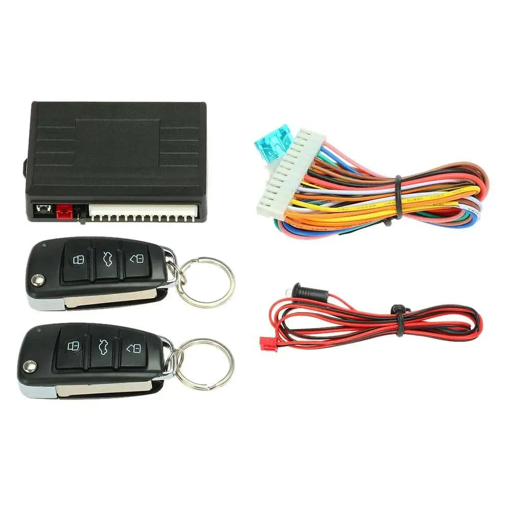 Universal Car Door Lock Keyless Entry with Trunk Release Button Remote Central Locking Kit for Audi Style