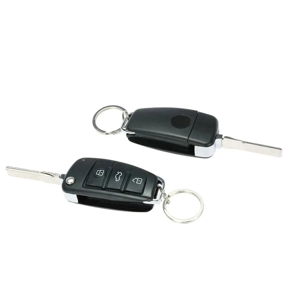 Universal Car Door Lock Keyless Entry with Trunk Release Button Remote Central Locking Kit for Audi Style