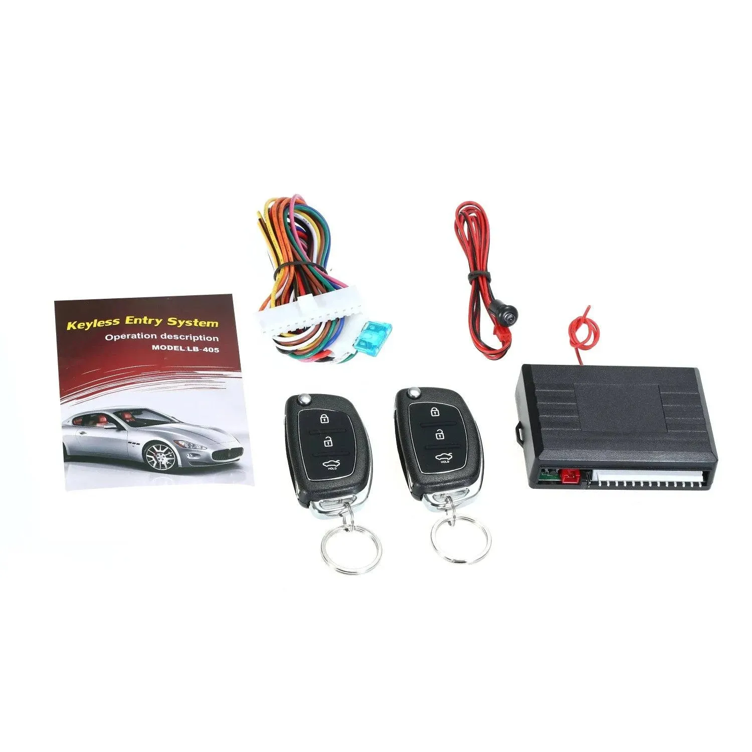 Universal Car Remote Central Kit Locking Keyless Entry System 3 Button/4 Button DC 12V for Car Vehicle Automotive Support Trunk