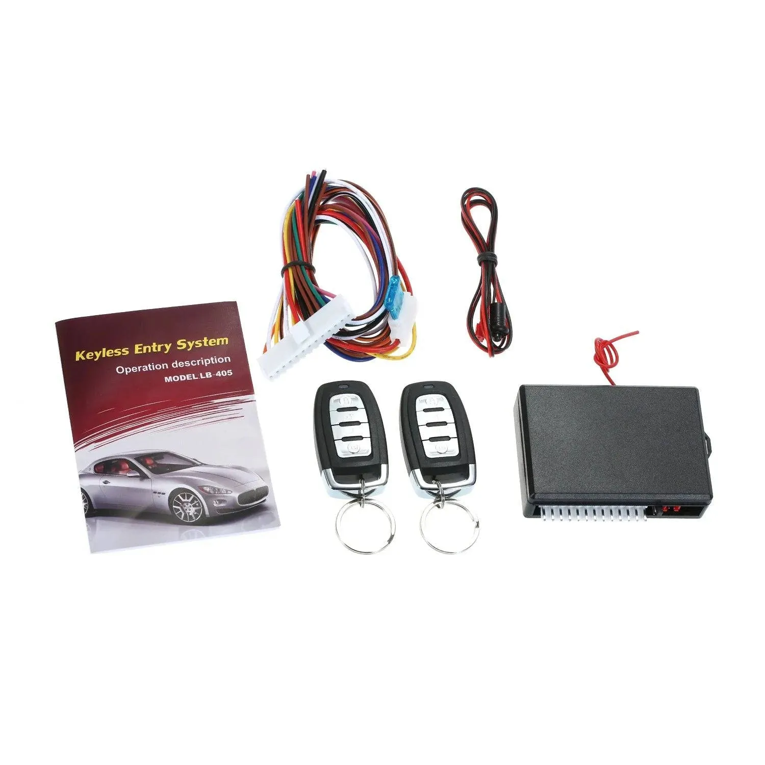 Universal Car Remote Central Kit Locking Keyless Entry System 3 Button/4 Button DC 12V for Car Vehicle Automotive Support Trunk