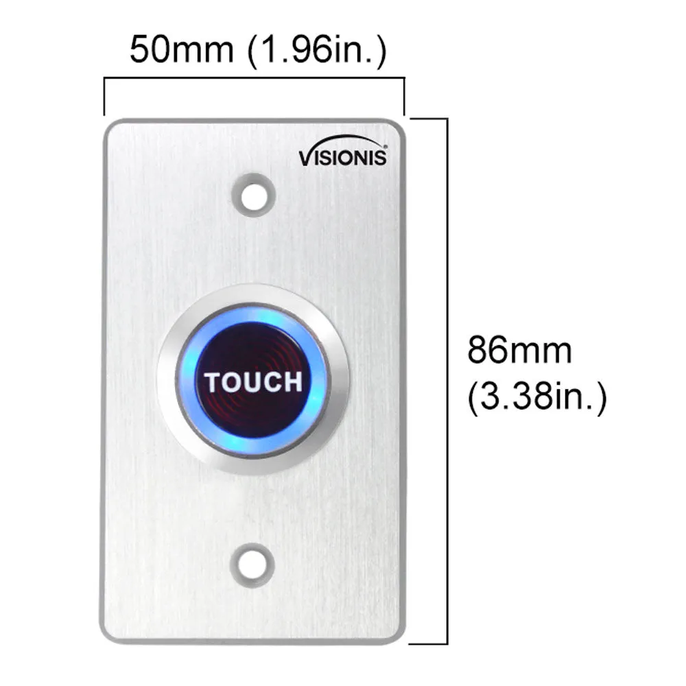 Visionis FPC-5145-B One Door Access Control Out Swinging Door 300lbs Maglock   VIS-3000 Outdoor Keypad/Reader Standalone With Mini Controller   Wiegand 26, No Software, EM Card, Wireless Receiver Kit