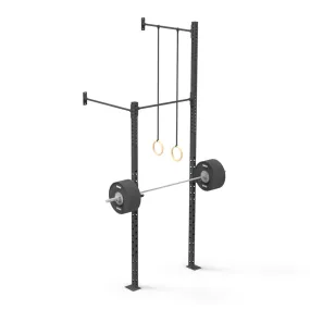 Wall Mounted Rig - 1 Squat Cell with Bridge - X-Frame
