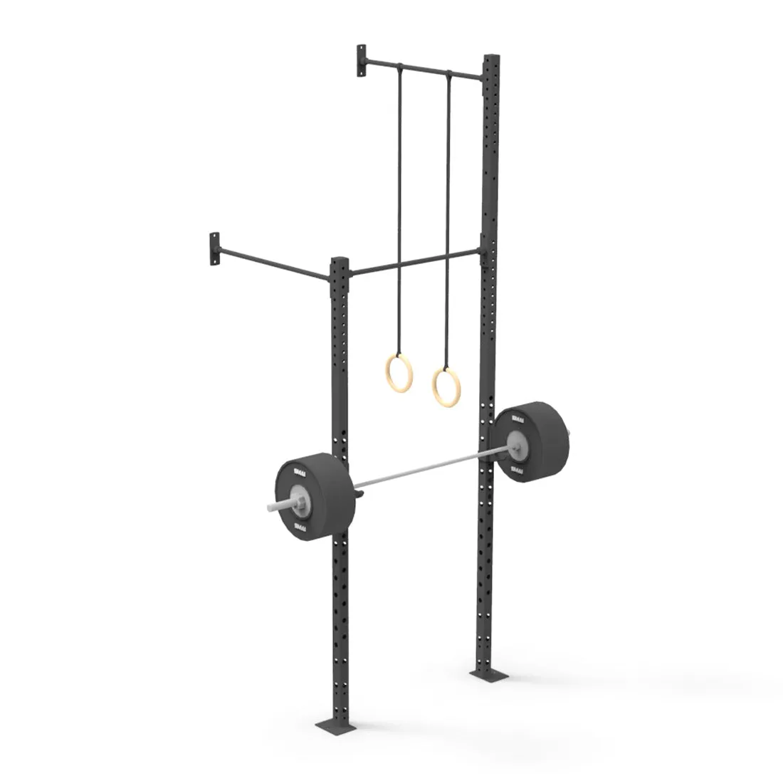 Wall Mounted Rig - 1 Squat Cell with Bridge - X-Frame