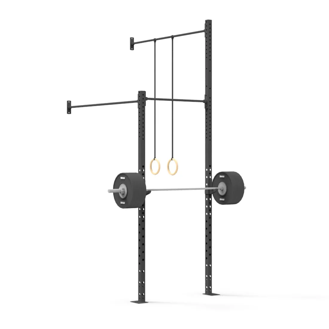 Wall Mounted Rig - 1 Squat Cell with Bridge - X-Frame
