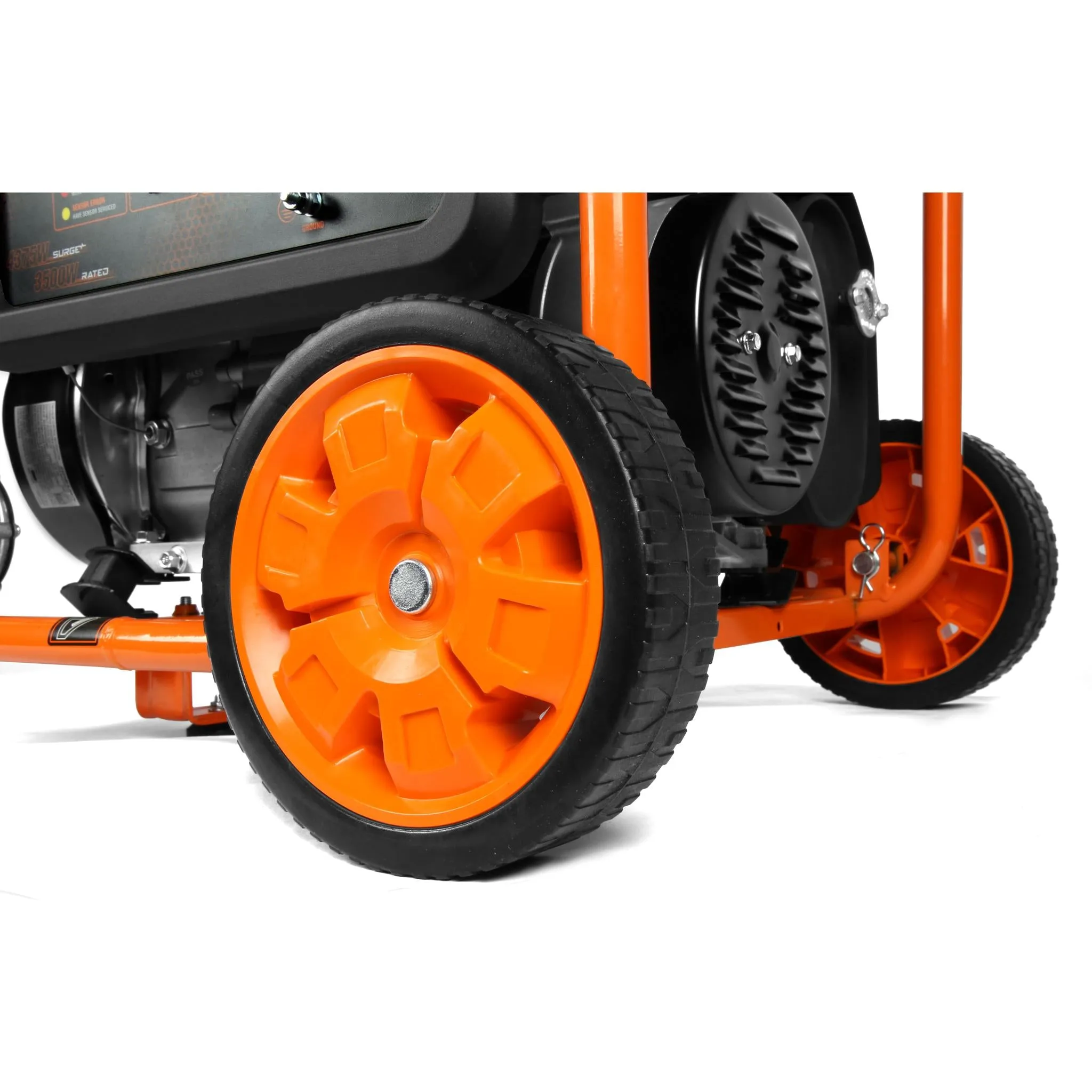 WEN DF430X 4375-Watt Dual Fuel Portable Generator with Wheel Kit and CO Shutdown Sensor