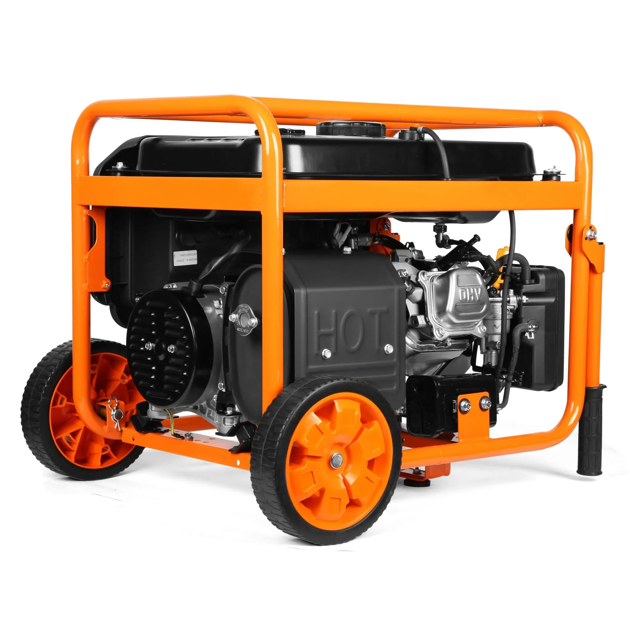 WEN DF430X 4375-Watt Dual Fuel Portable Generator with Wheel Kit and CO Shutdown Sensor