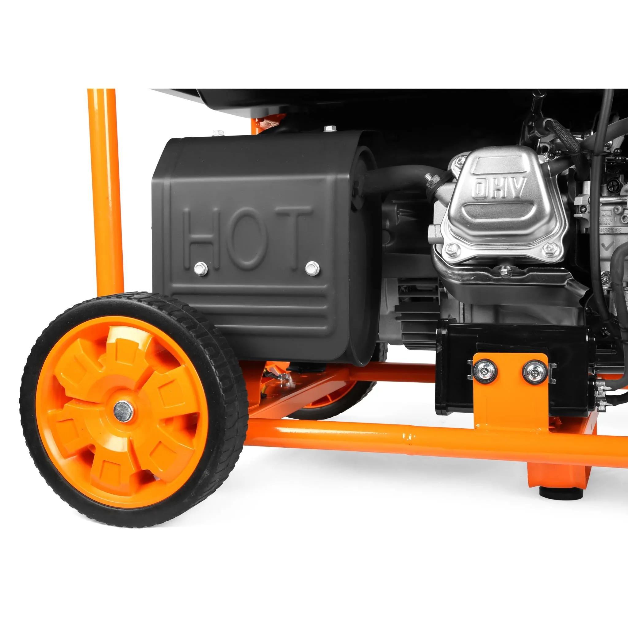 WEN DF430X 4375-Watt Dual Fuel Portable Generator with Wheel Kit and CO Shutdown Sensor