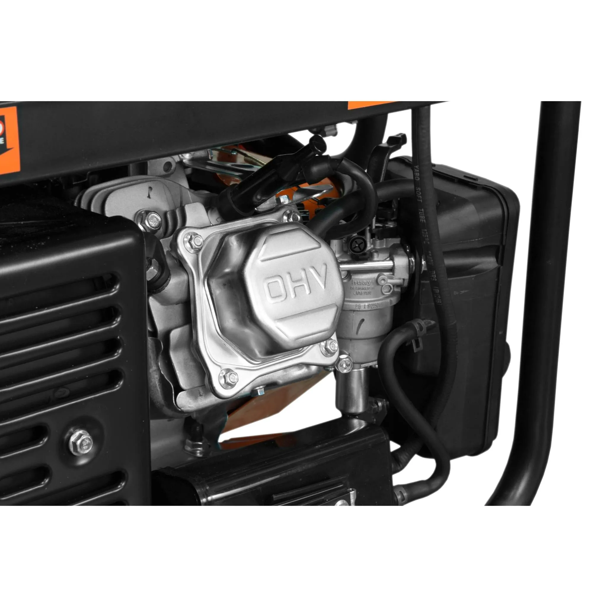 WEN DF475X 4750-Watt 120-Volt/240-Volt Dual Fuel Electric Start Portable Generator with Wheel Kit and CO Shutdown Sensor