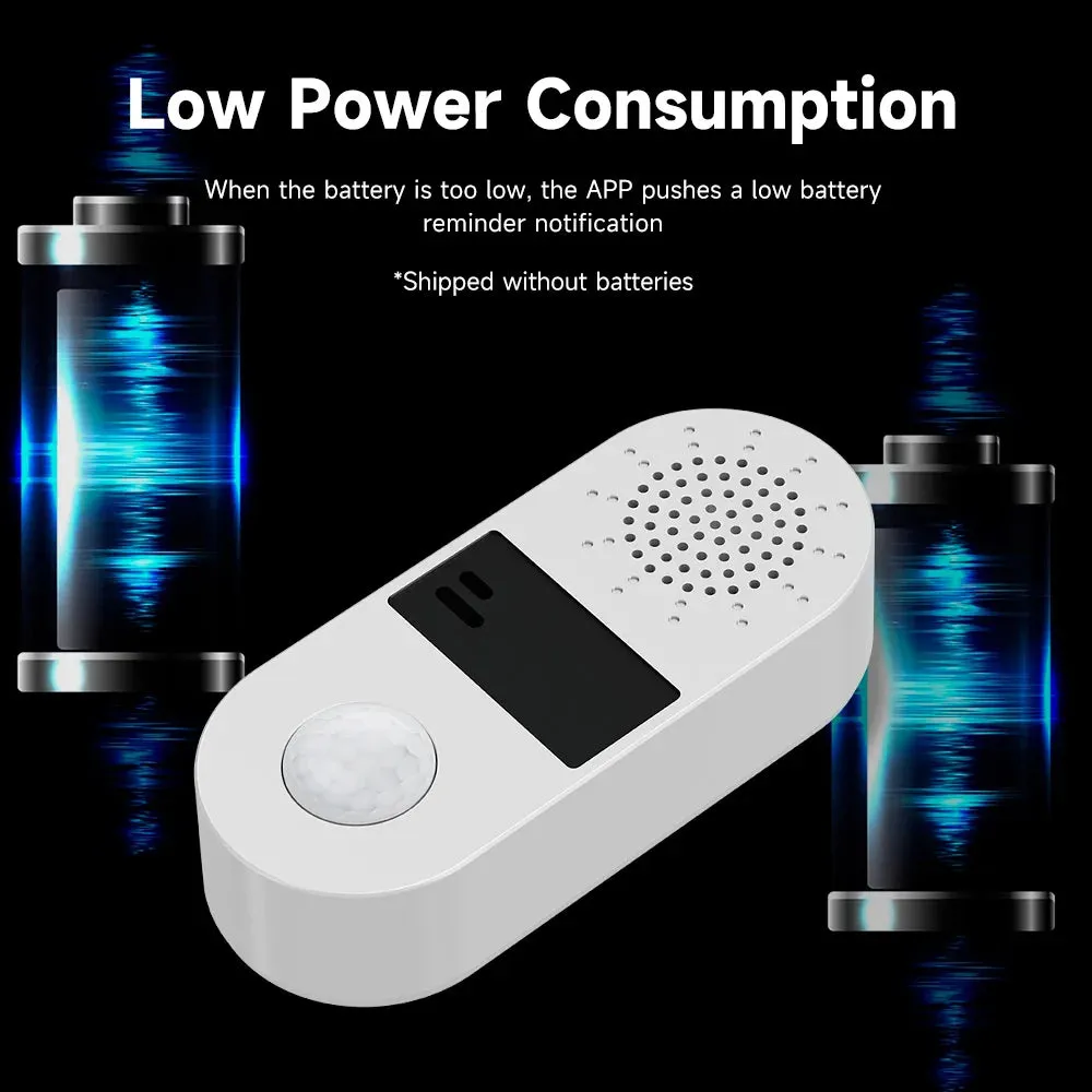 Wi-Fi Motion Sensor Alarm, 130dB Siren, 4 Alarm Modes, App & Voice Control