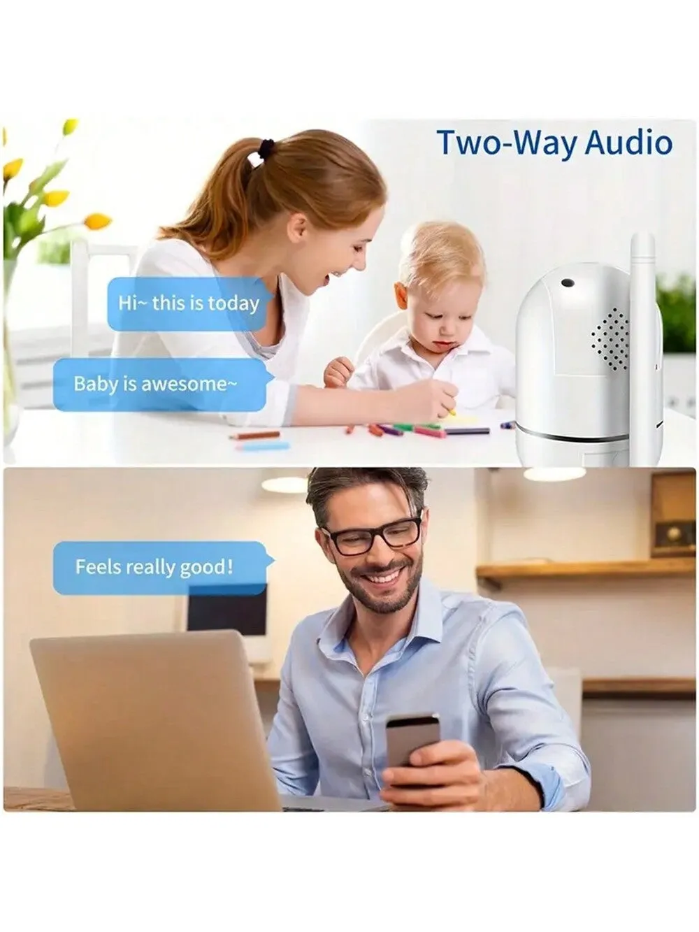 Wifi cameras with smooth tracking| Baby Bedroom And Home Security