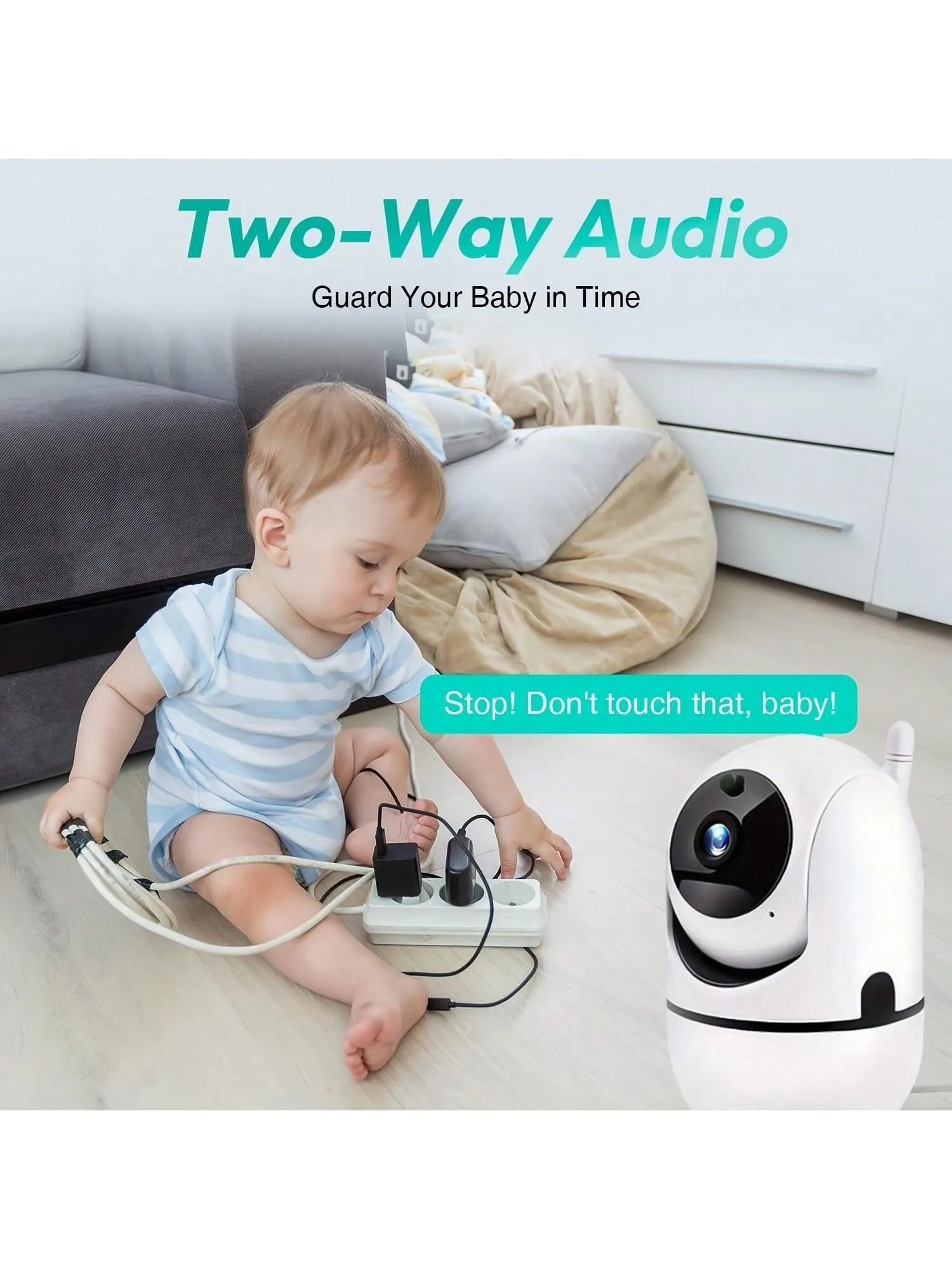 Wifi cameras with smooth tracking| Baby Bedroom And Home Security
