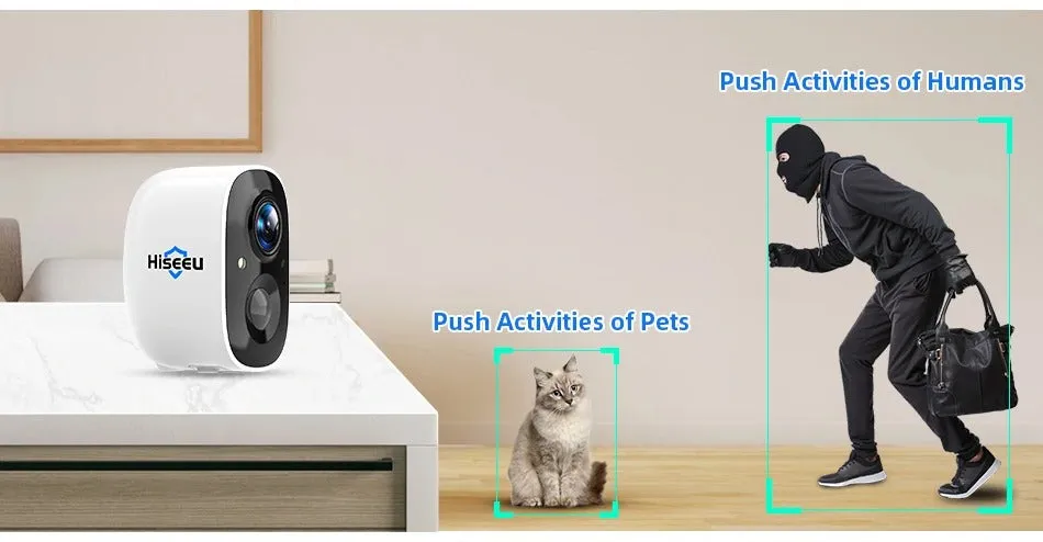 Wireless Camera Battery Operated  Waterproof Security Camera