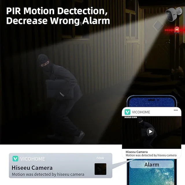 Wireless Camera Battery Operated  Waterproof Security Camera