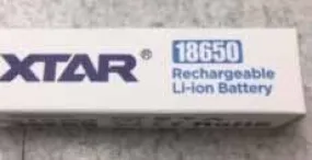 Xtar Li-ion battery 3.7v
