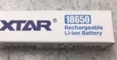 Xtar Li-ion battery 3.7v