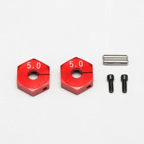 Yokomo Alum. Clamp Wheel Hub 5.0mm - Red
